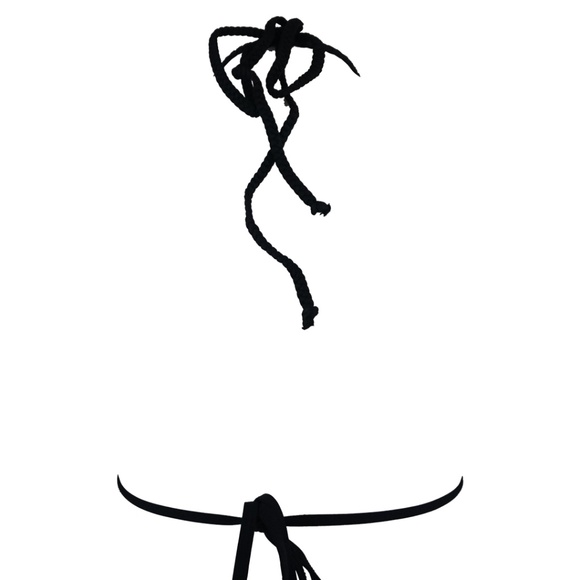 Frankie's Bikinis Brie Top in Black - Picture 2 of 3